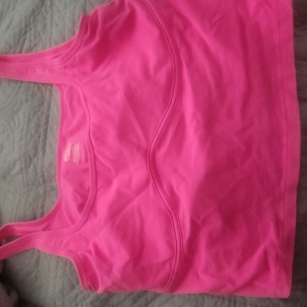 Lot Of 2 NWOT "Pink" Brand Sports Bras. Size Large. Never Worn.